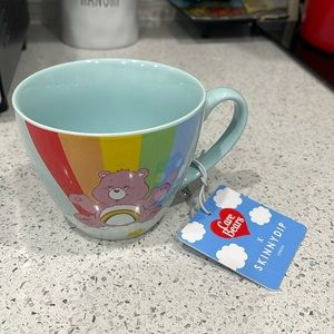 Care Bears & Skinny Dip London Blue/Pink/Cheer Bear & Rainbow Ceramic Mug